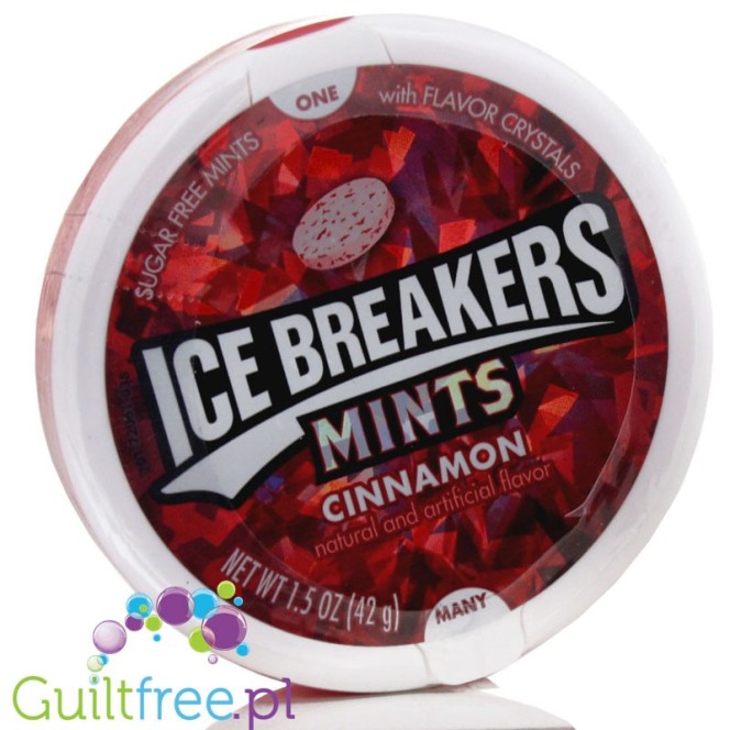 Ice Breakers Cinnamon sugar free mints with cooling crystals