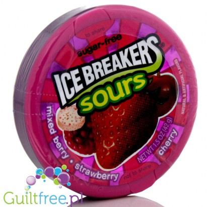 Ice Breakers Sours wberry cukierki bez cukru