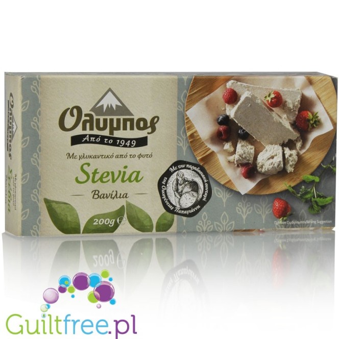 Olympos halves without sugar and vanilla flavored with stevia