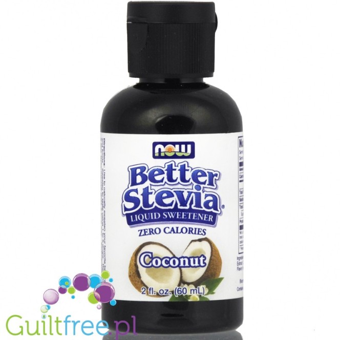 NOW Foods Better Stevia Coconut - naturalny słodzik kokosowy zero kalorii