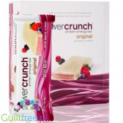 Power Crunch Wild Berry Crème box of 12 bars - protein bar with stevia
