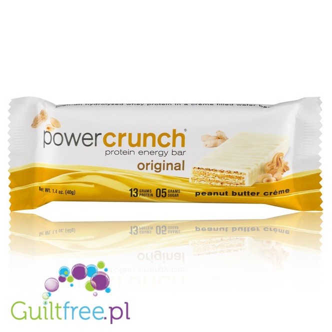 Power Crunch Peanut Butter Creme - proteinowy wafelek ze stewią 13g białka, Biała Czekolada & Masło Orzechowe