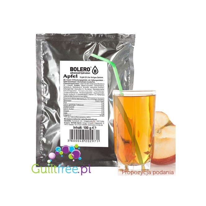 Bolero Drink Instant Fruit Flavored Drink with sweeteners Apple