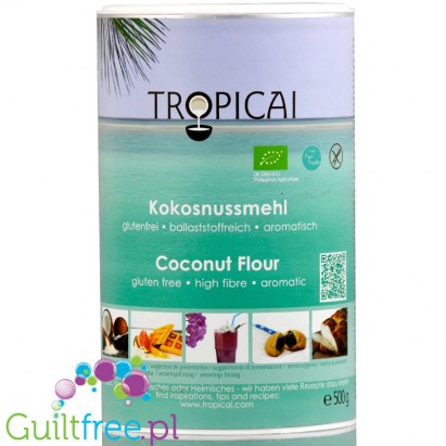 Tropicai defatted organic coconut flour