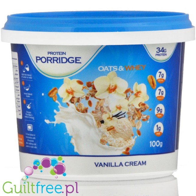 Feel Free Porridge, Vanilla Cream 34g protein, with BCAA and HMB