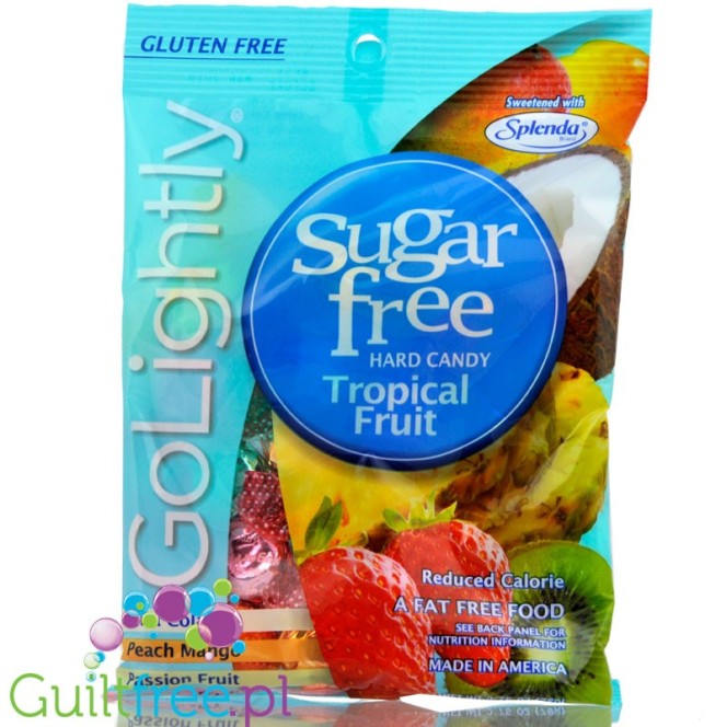 GoLightly Sugar Free Tropical candy - Peg Bag 78g