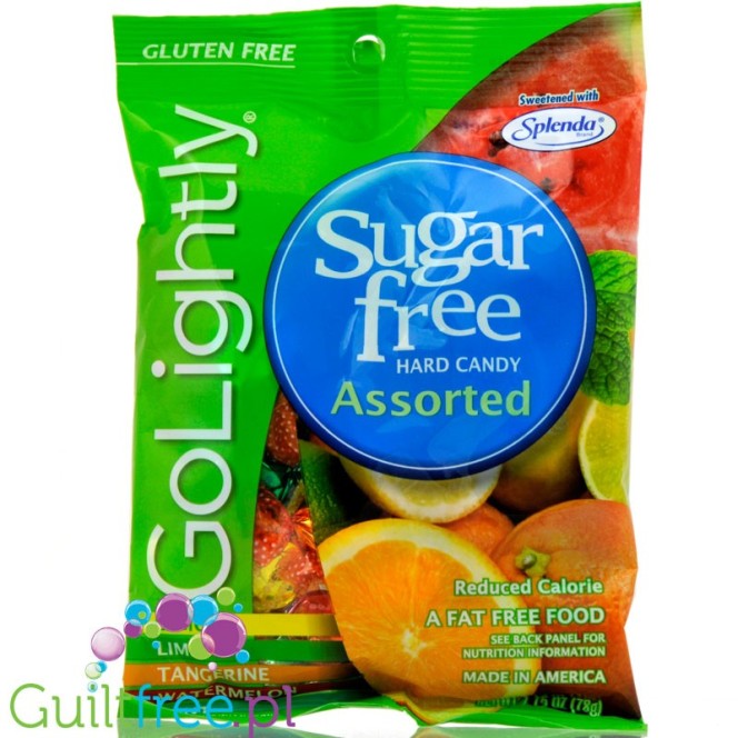 GoLightly Sugar Free Assorted Candy - Peg Bag 78g