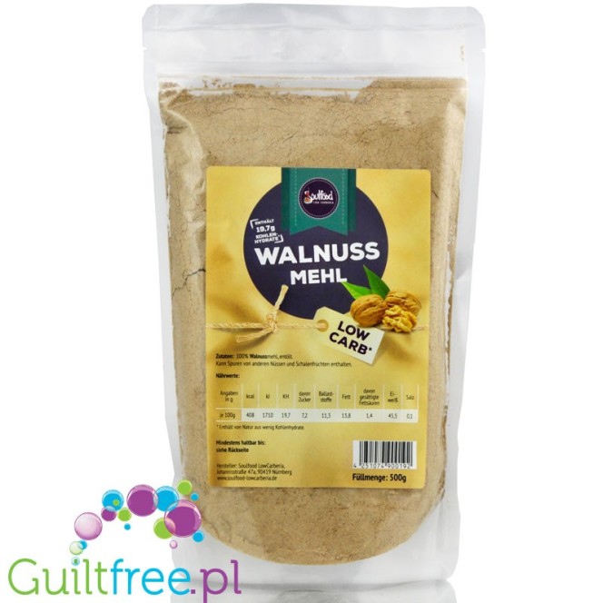 Soulfood highly defatted walnut flour 0,5kg