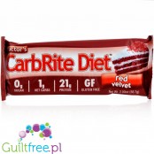 Doctor's CarbRite Diet Red Velvet - baton bez cukru 20g białka