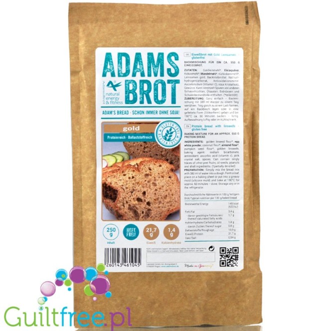Adam's Bread Gold gluten free, low carb bread baking mix