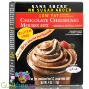 Sans Sucre Chocolate Cheesecake 80kcal sugar free mousse