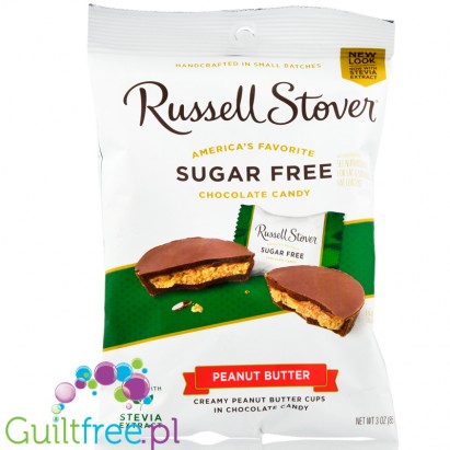 Russel Stover chocolate peanut butter cups, sugar free