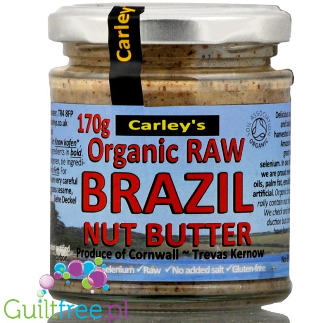 Carley's Raw Brazil Nut Butter, raw,, organic, 170g
