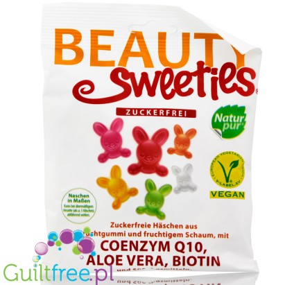 Beauty Sweeties sugar free rabbit-jellies with Q10, biotine and aloe vera