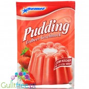 Komet, sugar free and sweetners free Strawberry pudding