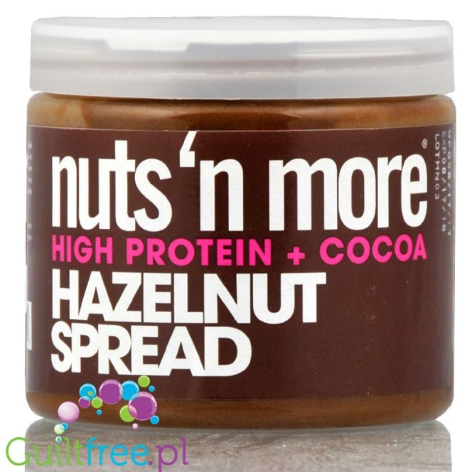 Nuts 'N More Hazelnut Cocoa - masło laskowe 25% białka z ksylitolem