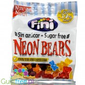Fini Neon Bears sugar free, gluten free Gummy Bears