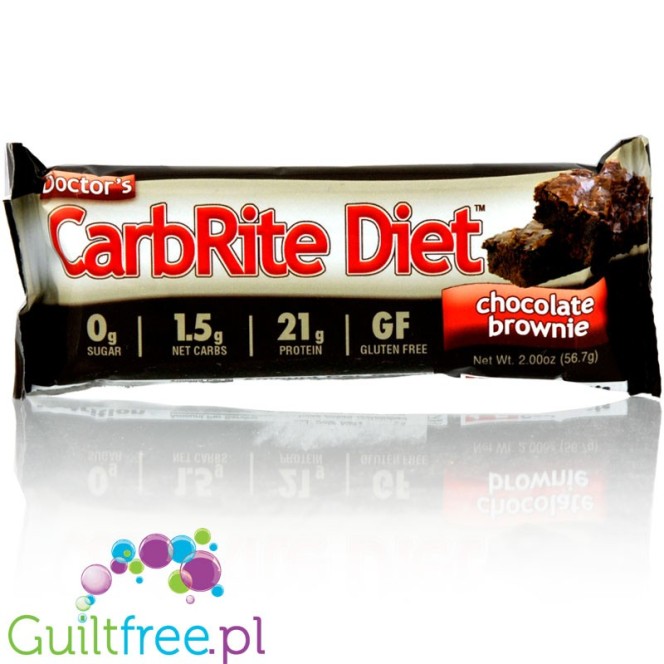 Doctor`s CarbRite Diet Bar Chocolate Brownie Sugar Free Bar