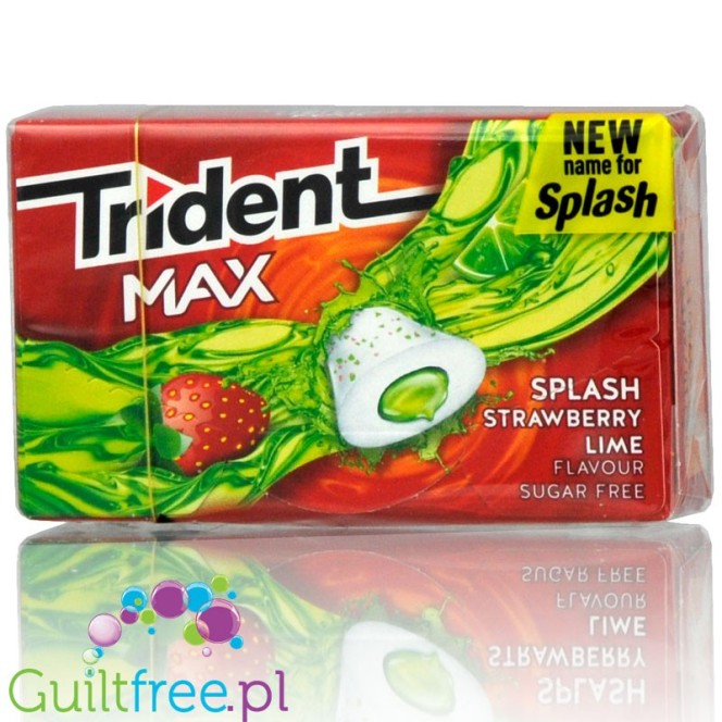 Trident Max Splash Strawberry Lime guma do żucia bez cukru