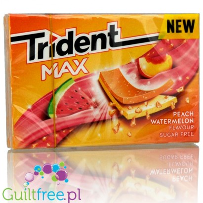 Trident Max Peach & Watermelon sugra free chewin gum
