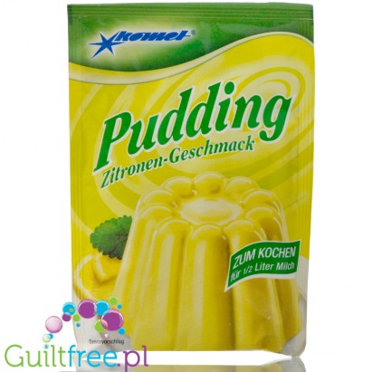 Komet, sugar free and sweetners free Lemon pudding