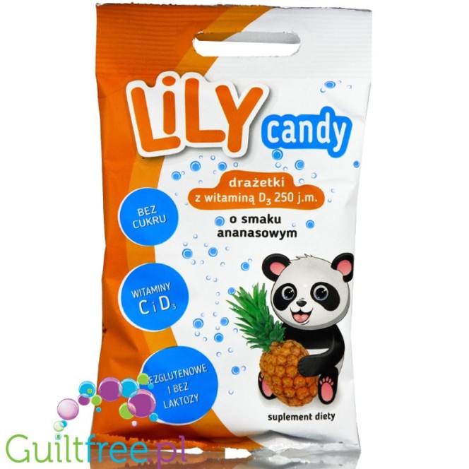 Lily Pineapple, Powdered sugar-free dragee with erythritol and stevia