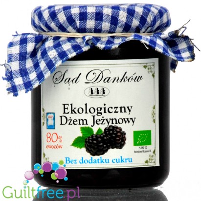 Sad Danków, no sugar added organic blackberry jam