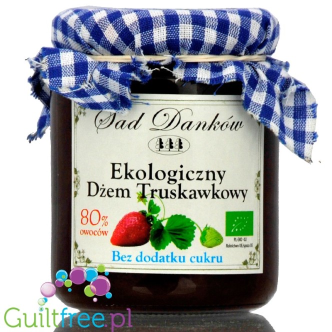 Sad Danków, no sugar added organic strawberry jam