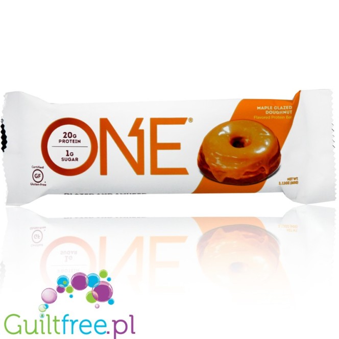 OhYeah One Maple Glazed Donut sugar free, gluten free protein bar