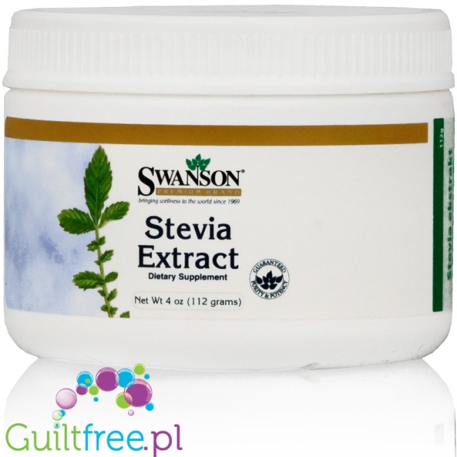 Swanson Stevia Extract sypki słodzik w pudrze z błonnikiem