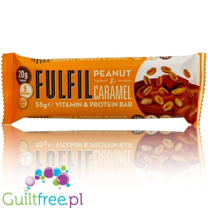 Fulfil Peanut & Caramel protein bar with vitamins