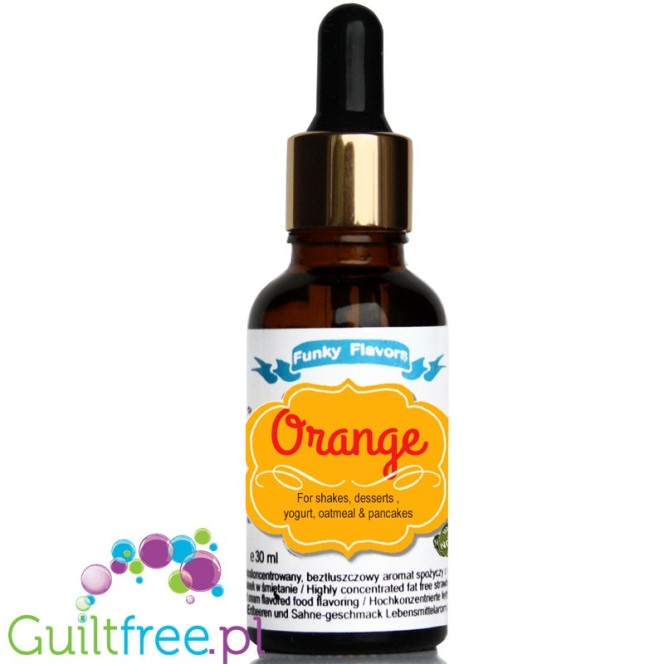 Funky Flavors Orange 30ml food flavoring with precise dropper
