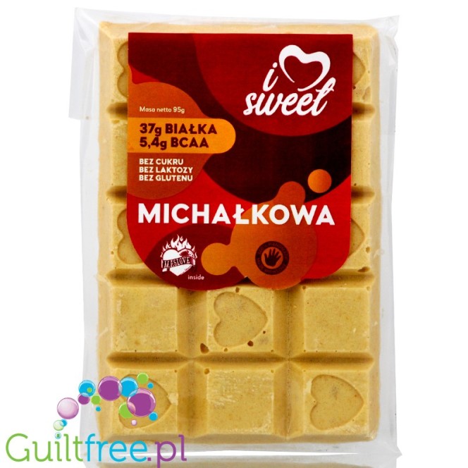 iLoveSweet Michałkowa - biała czekolada białkowa z erytrolem