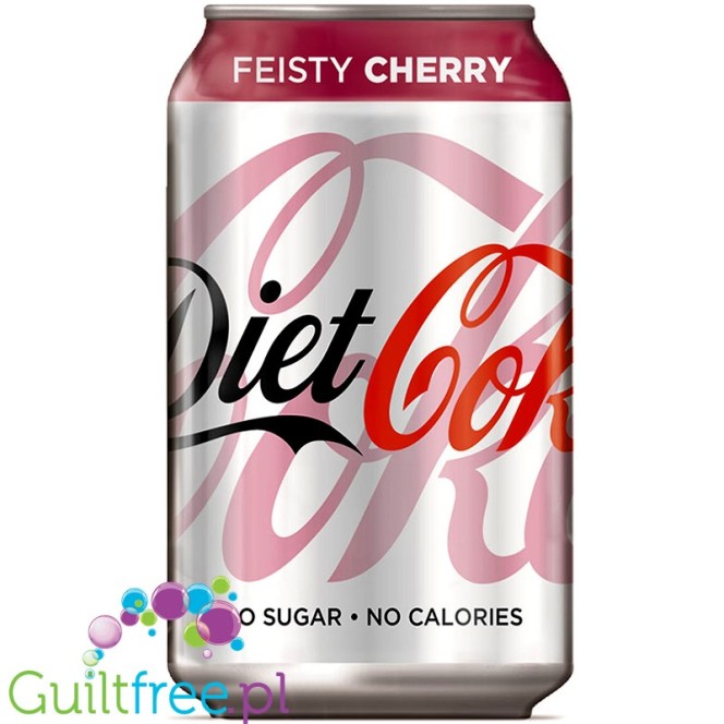 Diet Coke Feisty Cherry 330ml w puszce, zero cukru