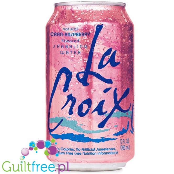 La Croix Cran-Raspberry Sparkling Water - woda naturalnie aromatyzowana bez cukru i bez słodzików