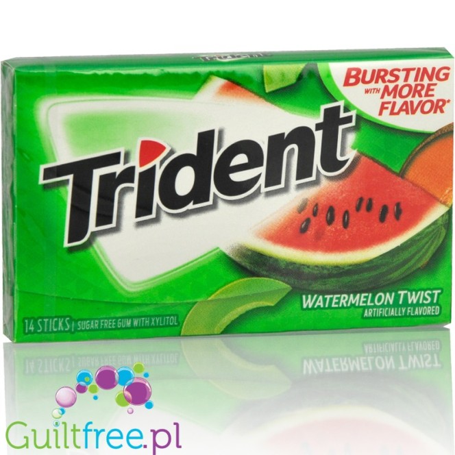 Trident Gum Watermelon sugar free chewing gum