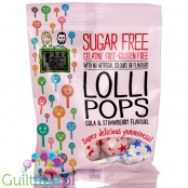 Free From Fellows sugar free lollipops cola & strawberry with stevia