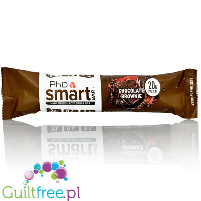 Phd Smart Chocolate Brownie - baton proteinowy 0,4g cukru