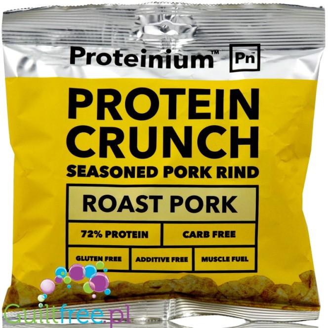 Proteinium Pork Crunch seasoned pork rind 72% protein