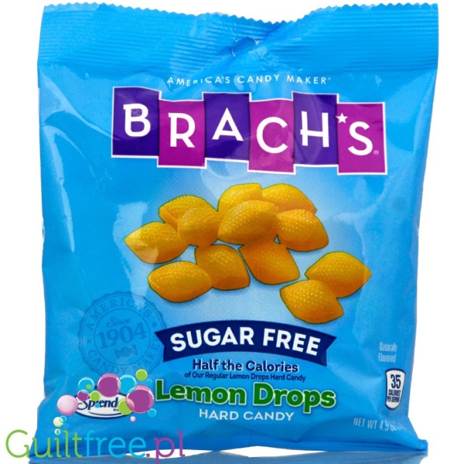 Brach's Lemon Drops - cytrynowe landrynki bez cukru