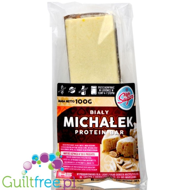 Light Sugar Michalek White protein bar sugar free with WPC, free from lactose