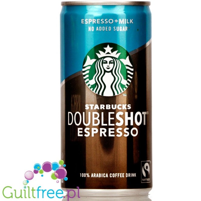 Starbucks Doubleshot no added sugar - kawa z mlekiem bez dodatku cukru