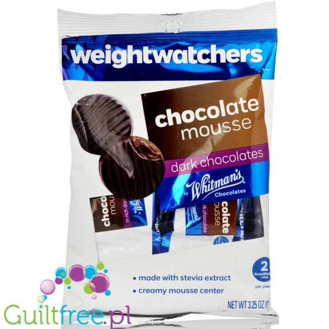 Weight Watchers Chocolate Candies with stevia, sugar free, Dark Chocolate Mousse