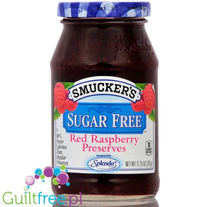 Smucker's Sugar Free Red Raspberry Preserves Sweetened with Splenda