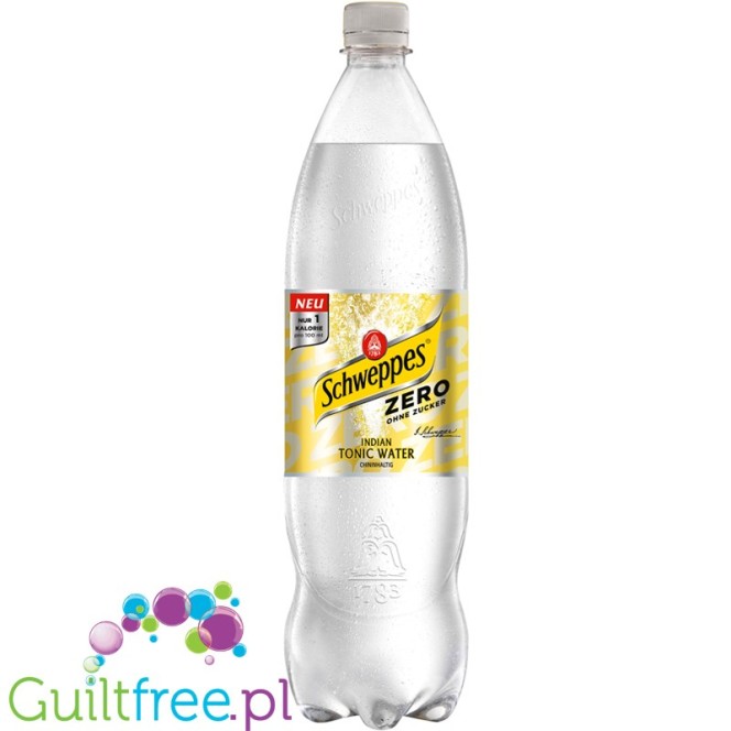 Schweppes Zero Indian Tonic 0,85L - sugar and calorie free