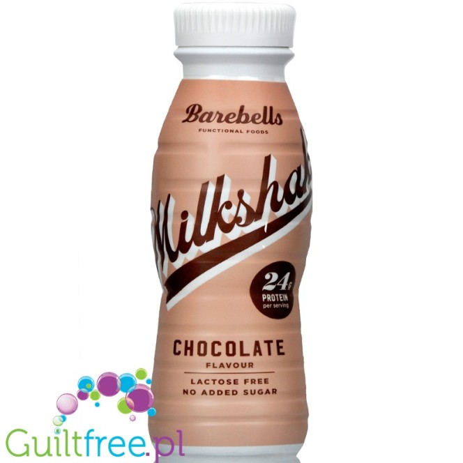 Barebells Shake Chocolate - gotowy szejk białkowy 24g białka, Czekolada