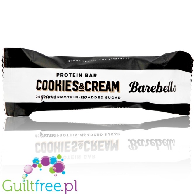 Barebells Cookies & Cream no added sugar protein bar