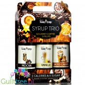 Skinny Syrups Trio Salted Caramel, Vanilla, Mocha