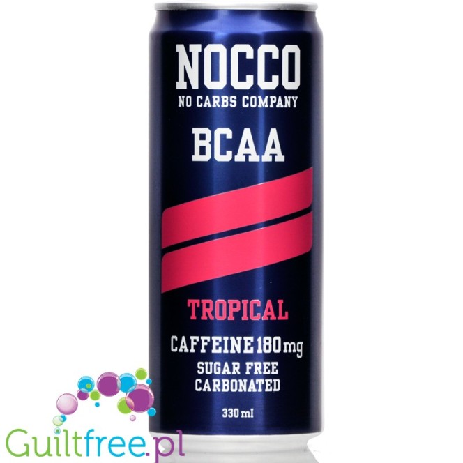 NOCCO BCAA Tropical napój energetyczny bez cukru z BCAA i kofeiną