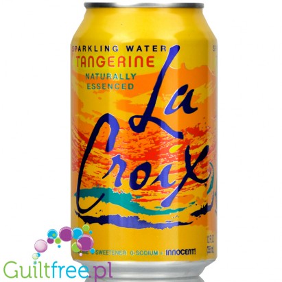 La Croix Tangerine Sparkling Water - woda naturalnie aromatyzowana bez cukru i bez słodzików